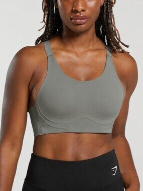 🆕️ Gymshark Cross Back High Support Sports Bra in Core Olive